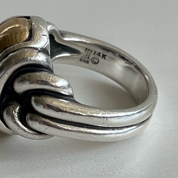 Bold!! Impressive!!! Retired james avery knotted dome ring - Picture 7 of 9